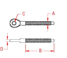 Eye End Line Drawing